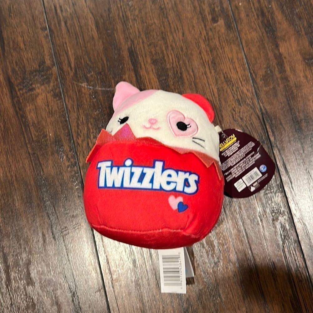 Squishmallow 5" Karina the Twizzlers Cat Valentines Day Kitty Plush 2021 New